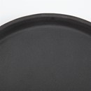 Plateau antidérapant en fibre de verre Olympia Kristallon rond noir 356mm
